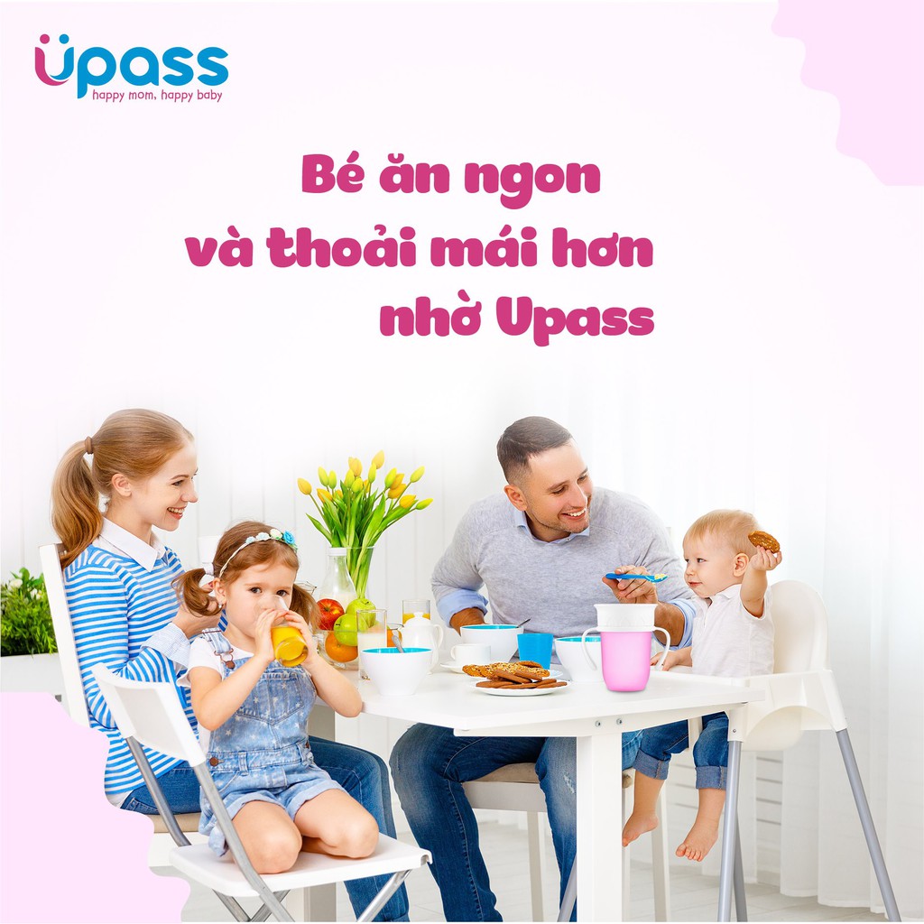 Ly/ Cốc tập uống nước 360 độ thông mình cho bé hiệu UPASS made in Thailand