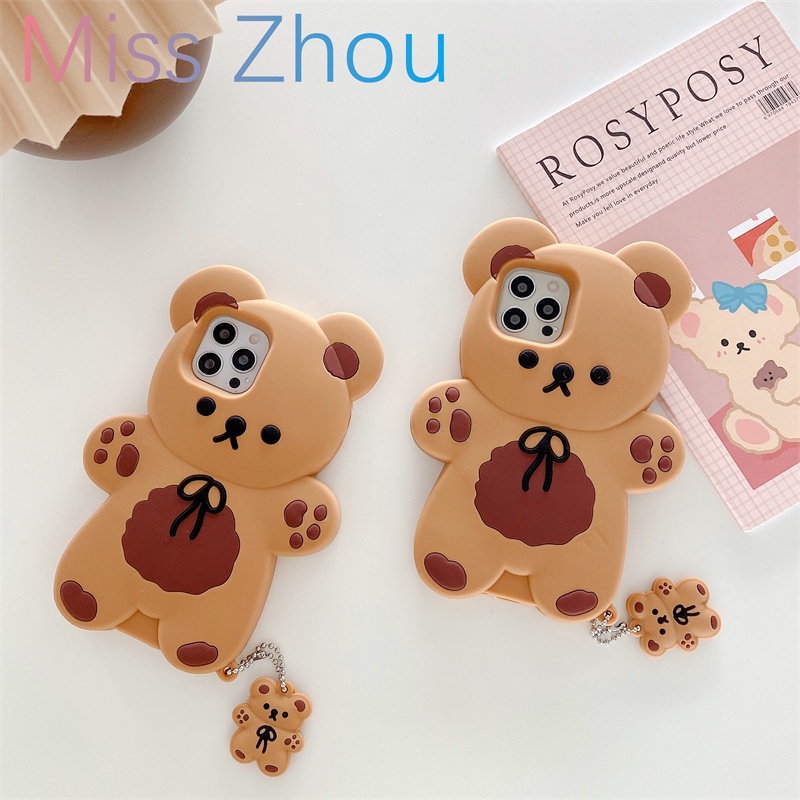 Ốp Điện Thoại Chống Sốc Chống Nước Toàn Diện In Hình Gấu Đồ Chơi Đáng Yêu Cho Iphone 12 11 Pro Max X Xr Xs Max 7 8 Plus Se 2020