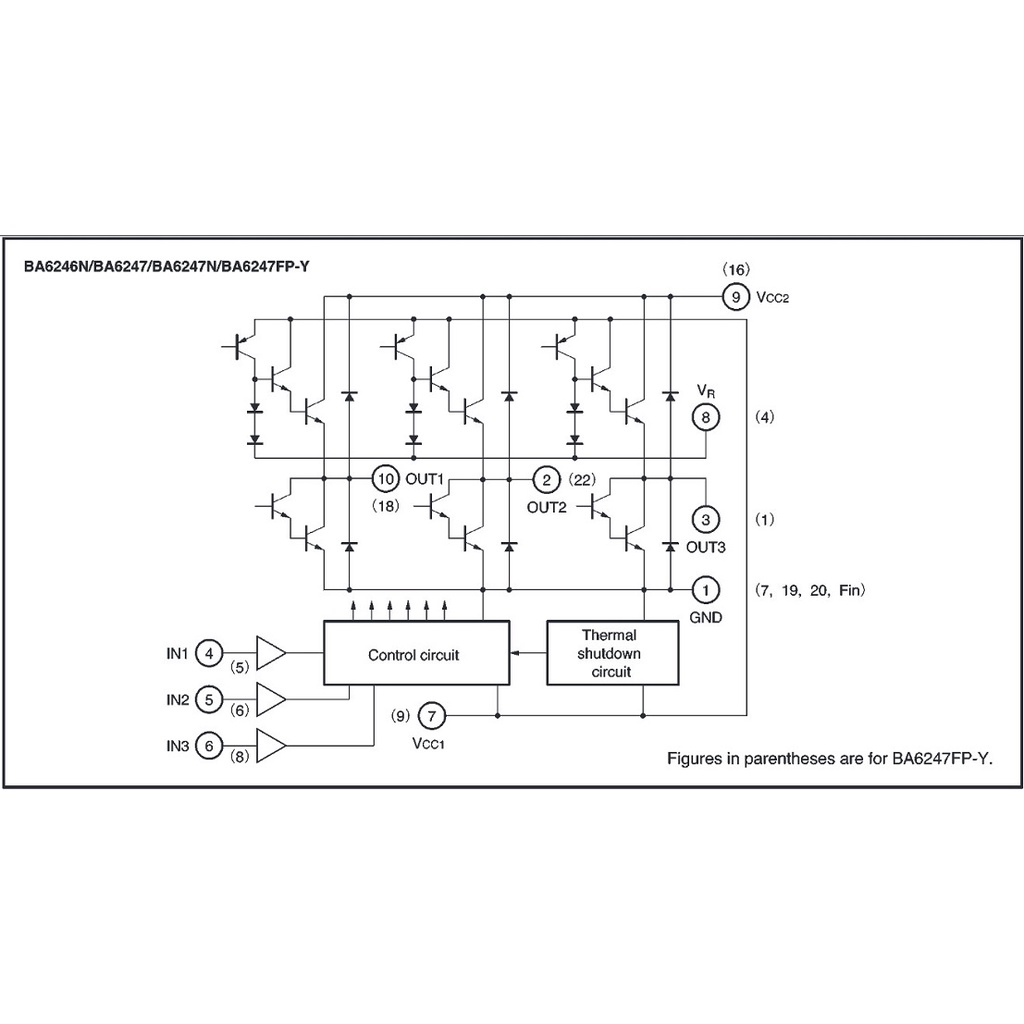 [Combo 2 chiếc] BA6247 IC điều khiển động cơ SIP-10