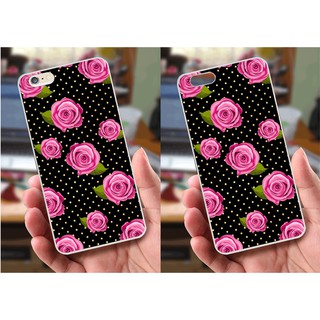 Ốp lưng iPhone 6 Plus / 6S Plus (dẻo viền trắng trong) - Hoa Hồng, Hoa Lan, Hoa Cúc