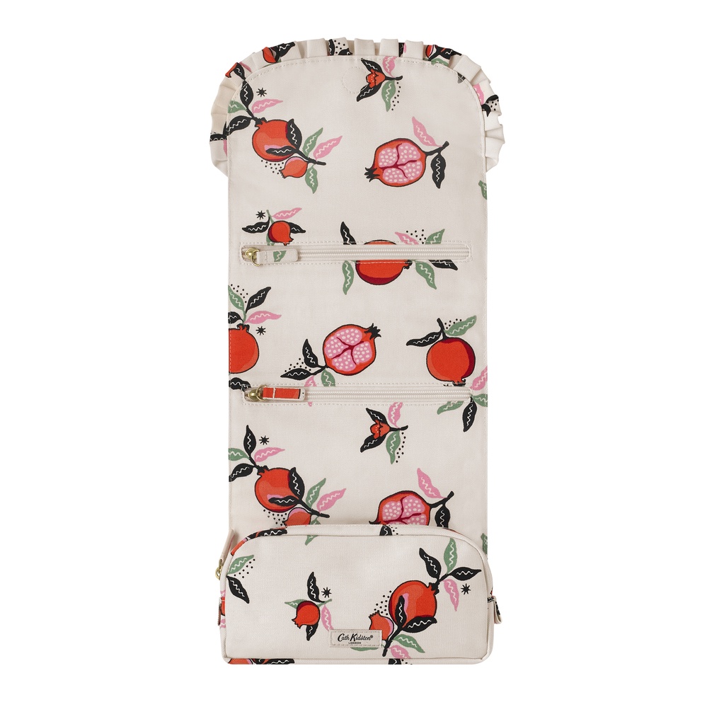 Cath Kidston - Túi đựng mỹ phẩm/Beauty Organiser Roll - Pomegranate - Cream -1049626
