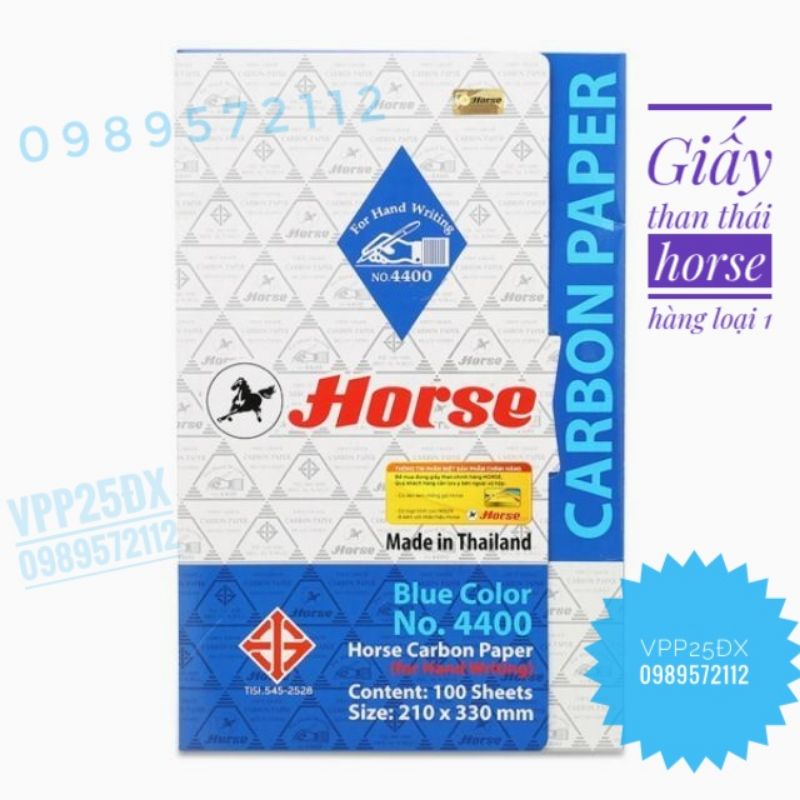 1 tập Giấy than thái,giấy than horse 4400 chính hãng