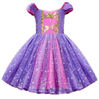 Đầm Hóa Trang Công Chúa Rapunzel Sofia Hoạt Hình Dễ Thương Cho Bé Gái
