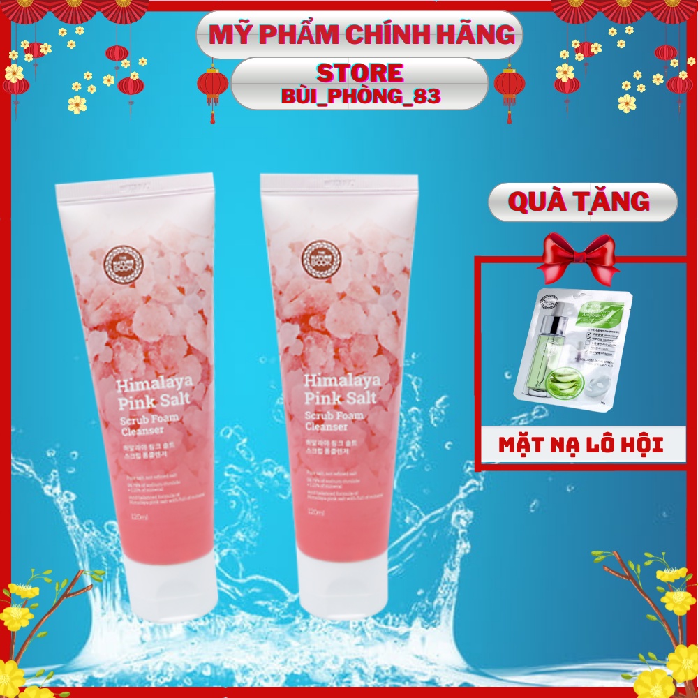 Sữa rửa mặt sạch sâu cho da mụn,da dầu chiết xuất muối hồng himalaya The Nature Book 120g