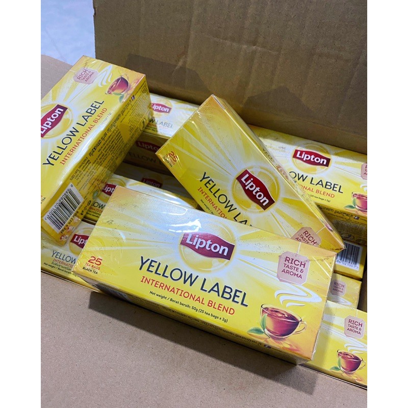 Trà túi lọc Lipton Yellow Label 50g ( 25 túi )