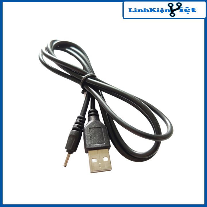 Dây cáp sạc USB 5VDC To DC2.0 2mm dùng sạc đa năng, sạc nguồn điện thoại, máy rửa mặt LACO LUXURY chân kim