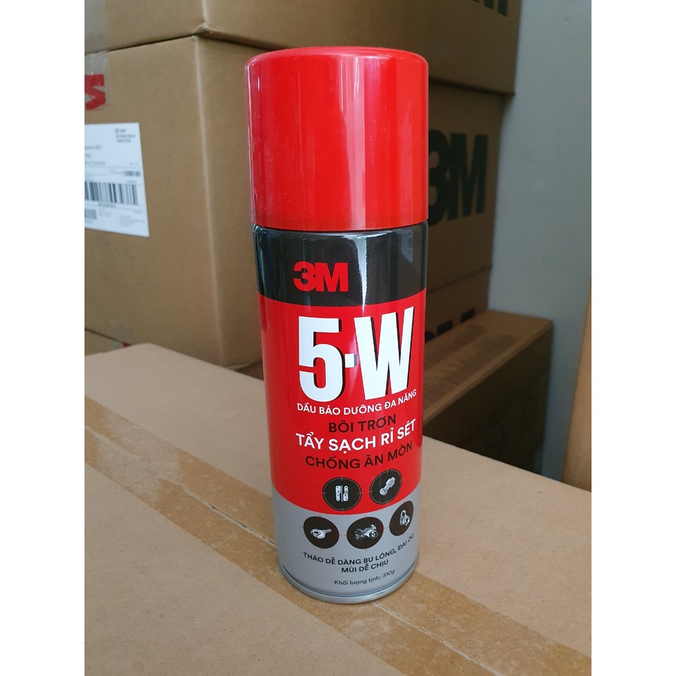 Chai xịt bôi trơn, tẩy rửa, chống gỉ sét 3M 5W