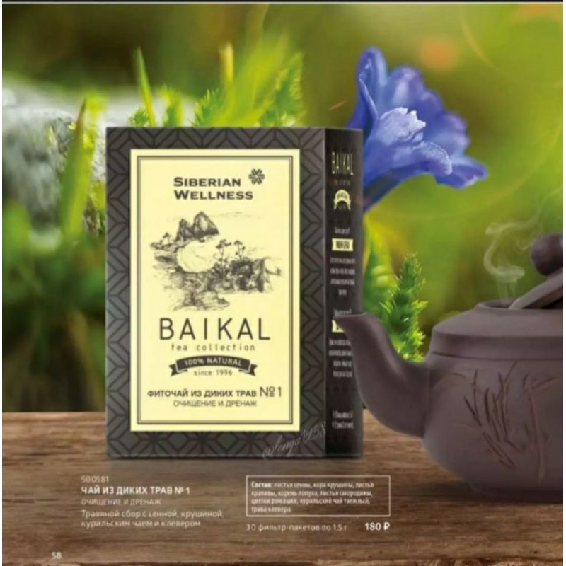 Trà thanh lọc (gan,thận, ruột) từ thảo mộc Baikal tea collection. Herbal tea №1