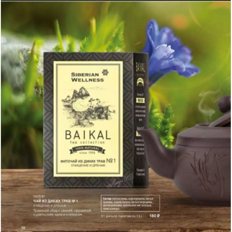 Trà thanh lọc  từ thảo mộc Baikal tea collection. Herbal tea №1