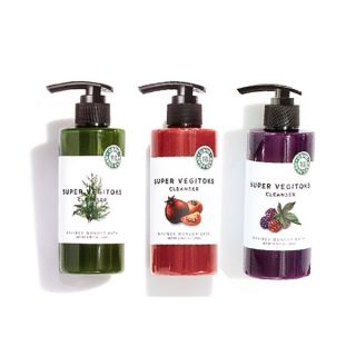 Sữa rửa mặt sủi bọt thải độc rau củ Super Vegitoks