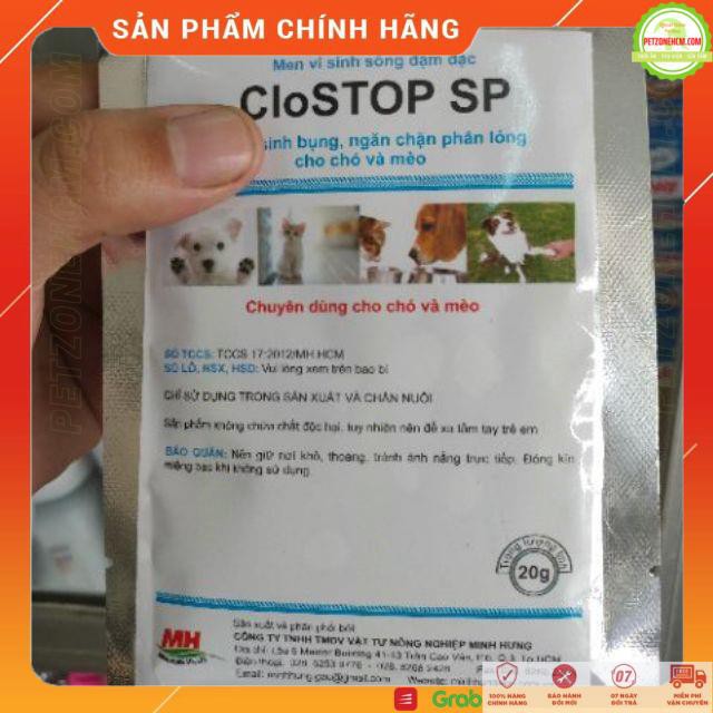 Men tiêu hoá CloStop SP 100g,20gr 🌟FREESHIP🌟 men tiêu hoá vi sinh sống đậm đặc cho chó mèo - PetZoneHCM