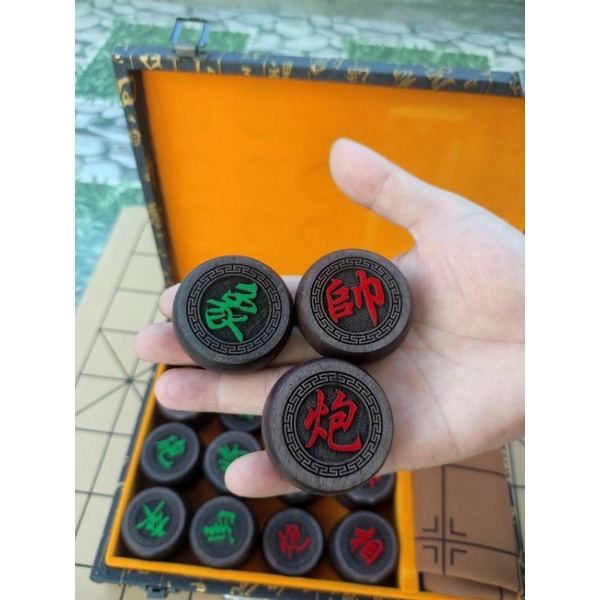 Bộ cờ tướng gỗ mun 4,8cm