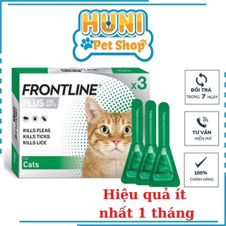 Nhỏ gáy mèo Fronline nhỏ gáy bảo vệ khỏi ve, rận, bọ chét cho mèo 1 tuýp, bảo hộ 1 tháng - Huni Petshop