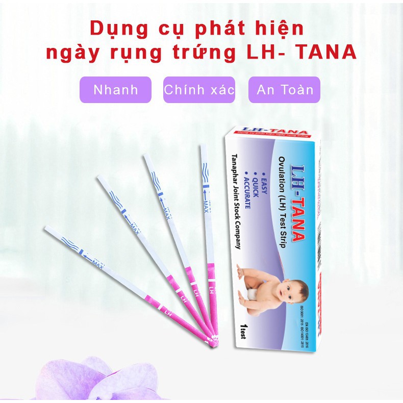 Dụng cụ phát hiện ngày rụng trứng LH TANA - Combo 6 que