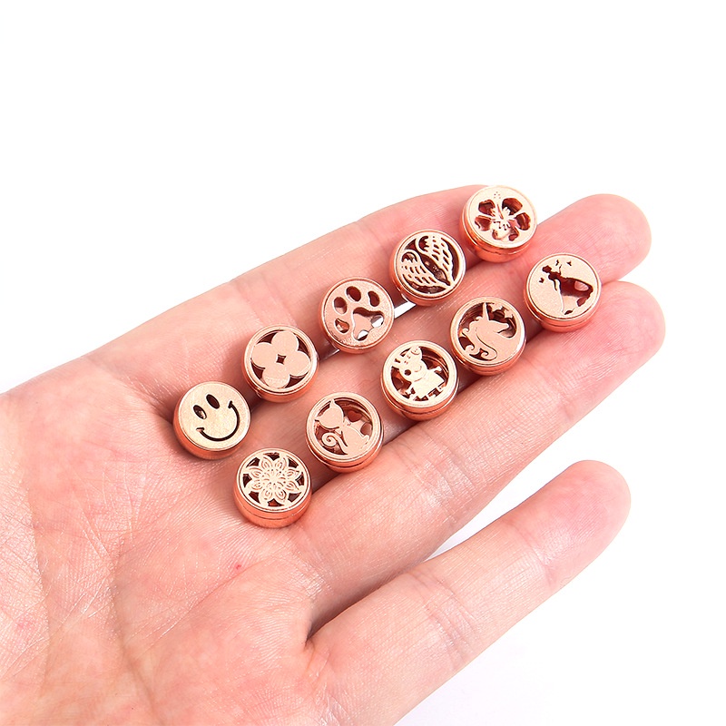 Set 12 Miếng Đệm 12mm Họa Tiết Hoạt Hình Gắn Kẹp Mặt Nạ Khuếch Tán Tinh Dầu
