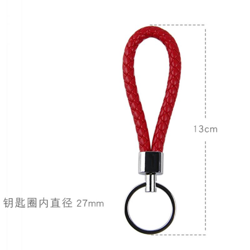 Móc Chìa Khóa Bằng Da Bện Tiện Dụng Và Bền