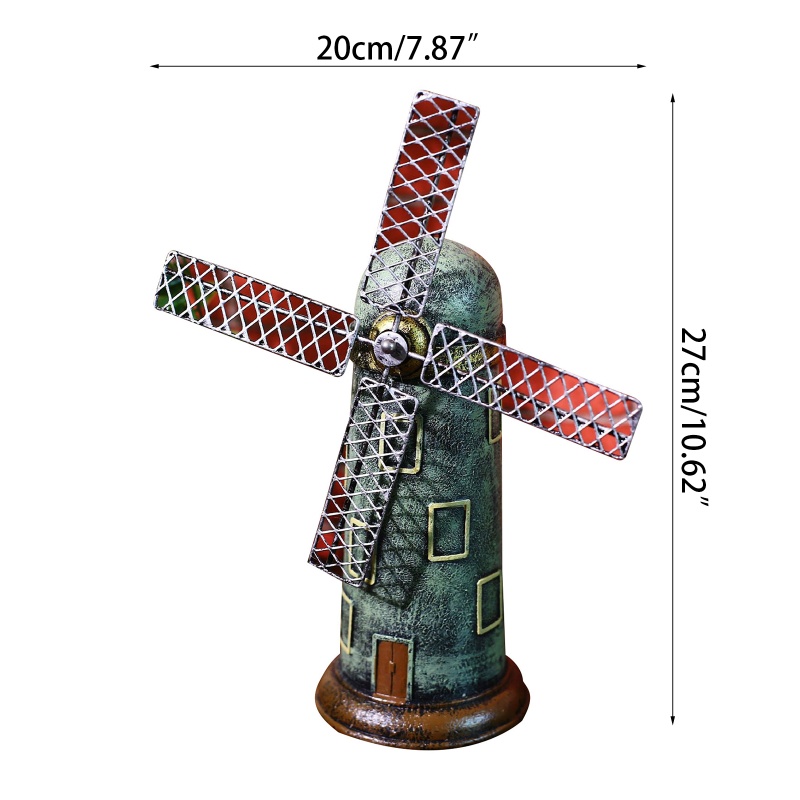 Mô Hình Cối Xay Gió Đồ Chơi Bằng Resin Di Động Giúp Rèn Luyện Trí Não Cho Bé