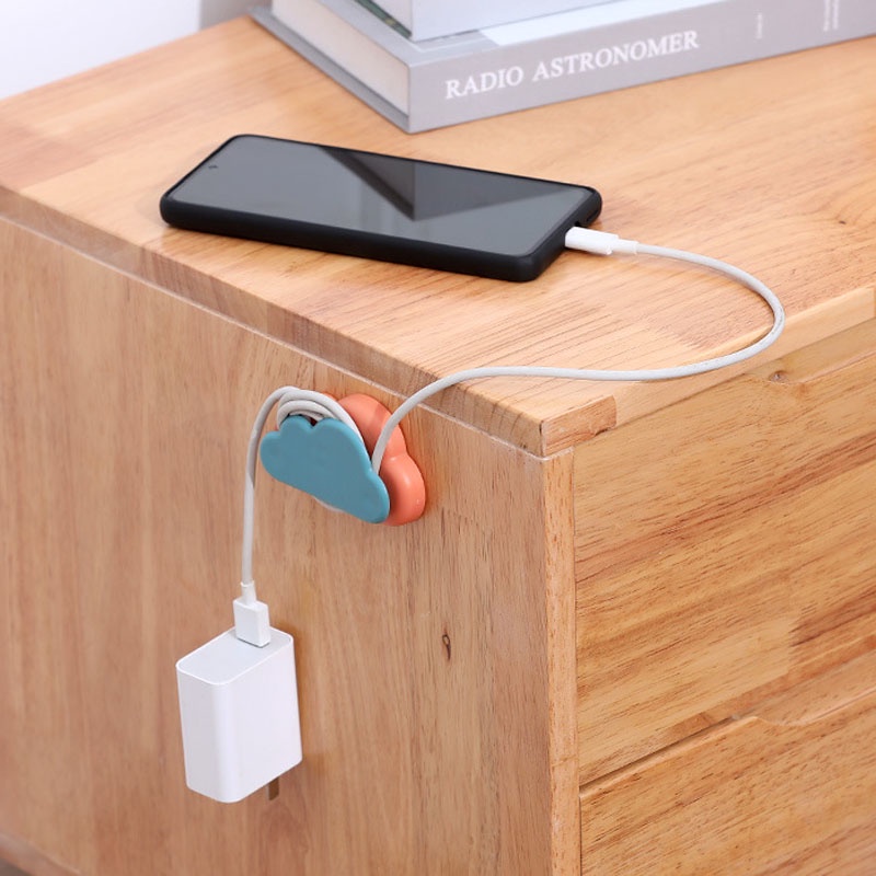 Móc Treo Dây Cáp Dữ Liệu Gắn Tường Hình Đám Mây Sáng Tạo