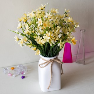 Hoa Giả - Chùm Hoa Thuỷ Tiên Cực Đẹp Trang Trí Ở Phòng Khách,để Bàn Trang Điểm, Đạo Cụ Studio, Chụp Ảnh Sản Phẩm