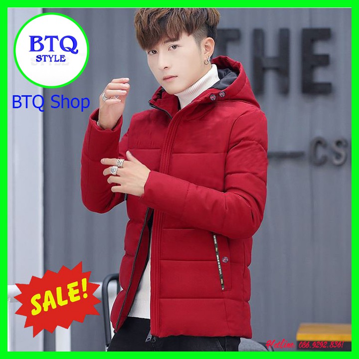 Áo khoác phao nam có mũ ( siêu chống gió rét_ hàng cao cấp bán shop ) | BigBuy360 - bigbuy360.vn