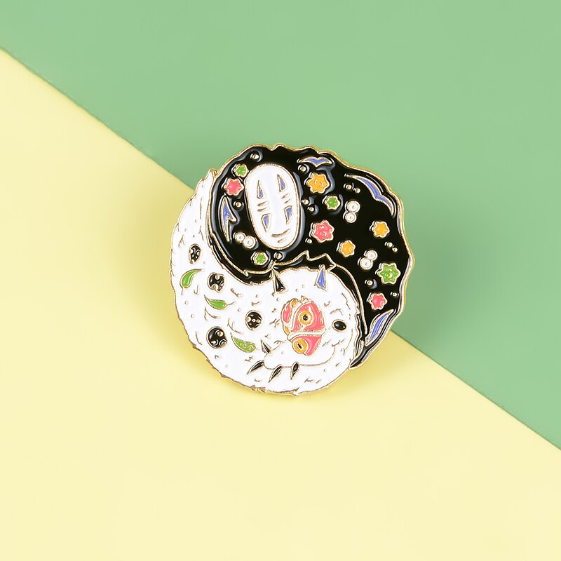 Ghim Cài Áo Hình Công Chúa Mononoke Đáng Yêu