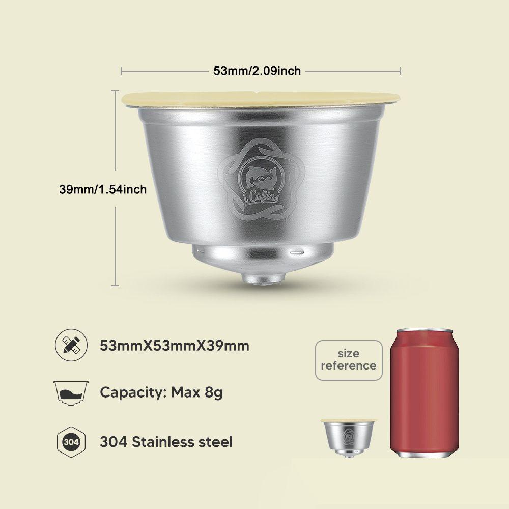 Cốc Lọc Sữa 24 Ngăn Bằng Thép Không Gỉ Tiện Dụng Cho Dolce Gusto
