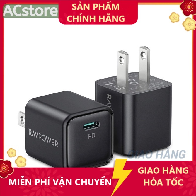 [ KHÔNG HỘP ] Cốc sạc nhanh 20W Ravpower RP-PC150 - Bảo hành 18 tháng - ACSTORE