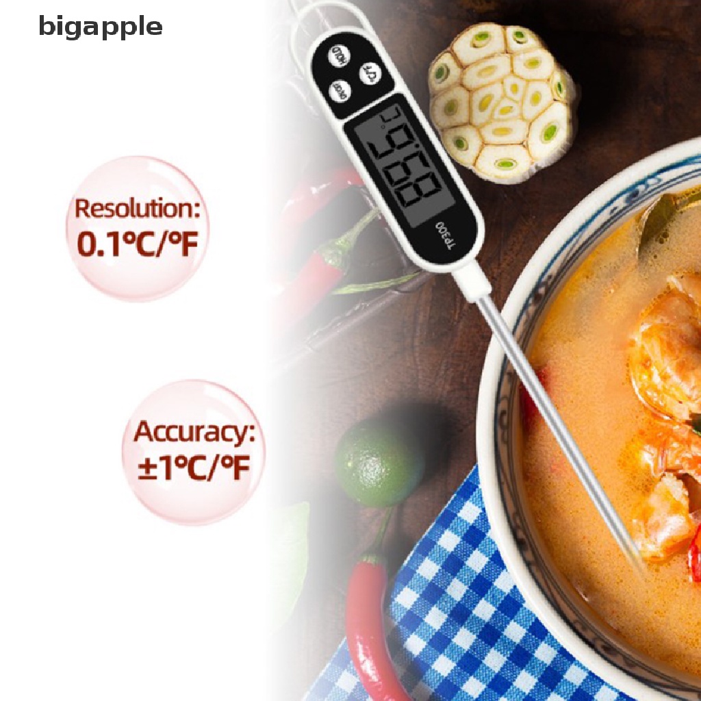bigapple 1pc Meat Thermometer Digital BBQ Thermometer Electronic Cooking Food  RDG