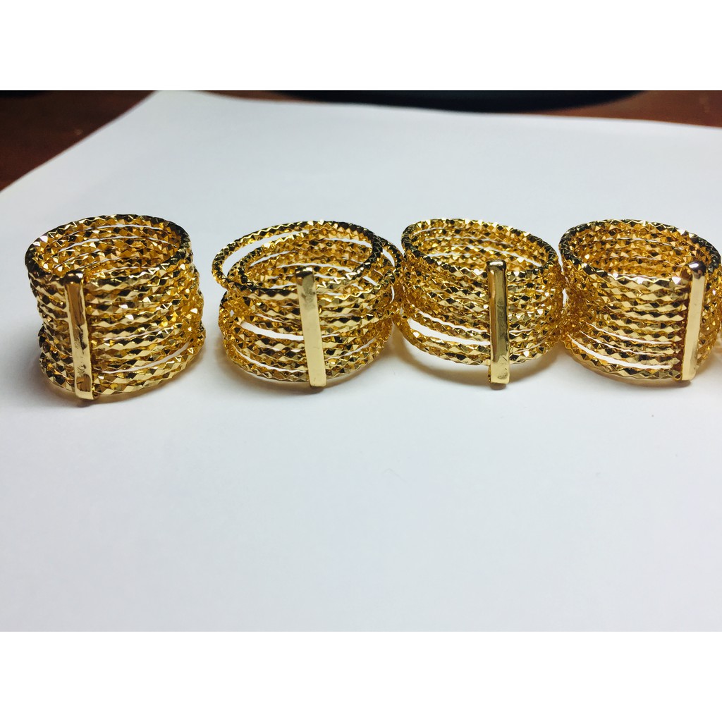 Bộ nhẫn ximen mạ vàng