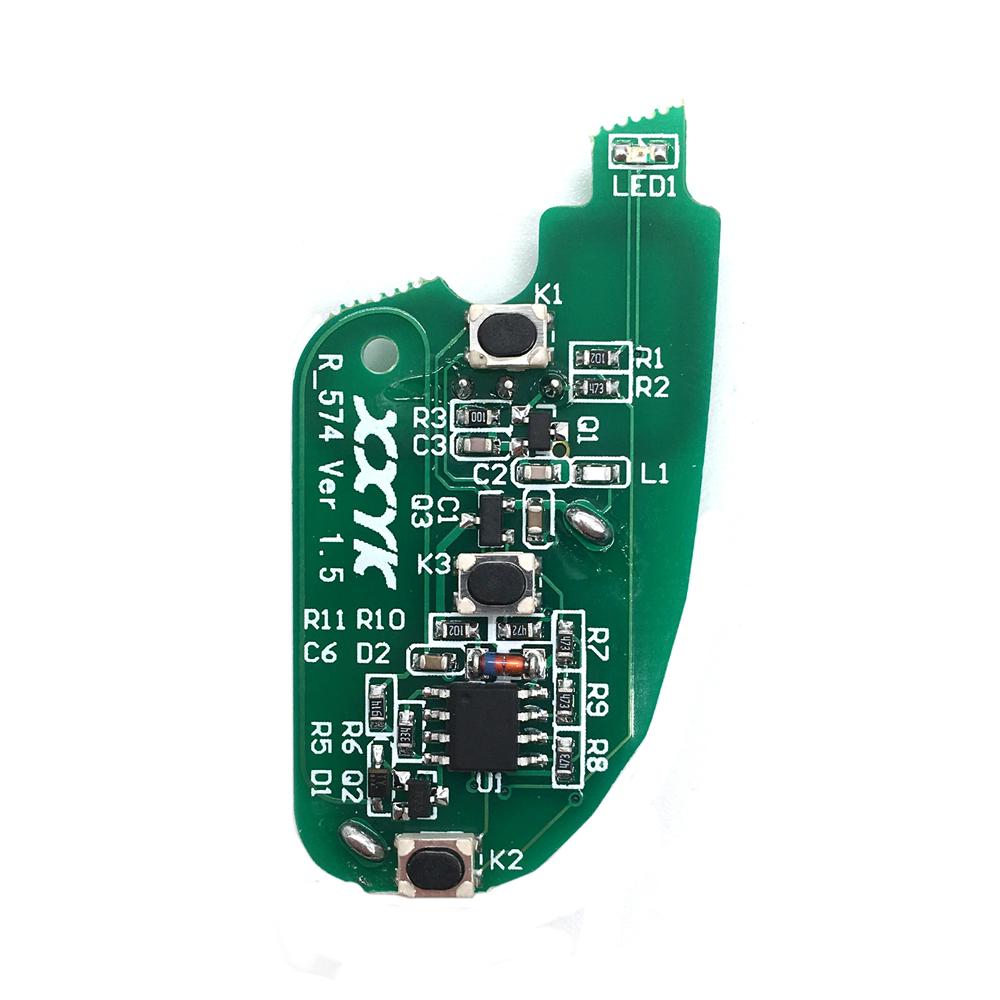 Chìa Khóa Điều Khiển Ga-Ra Từ Xa Không Dây 3 Nút 315 / 433MHZ DK051