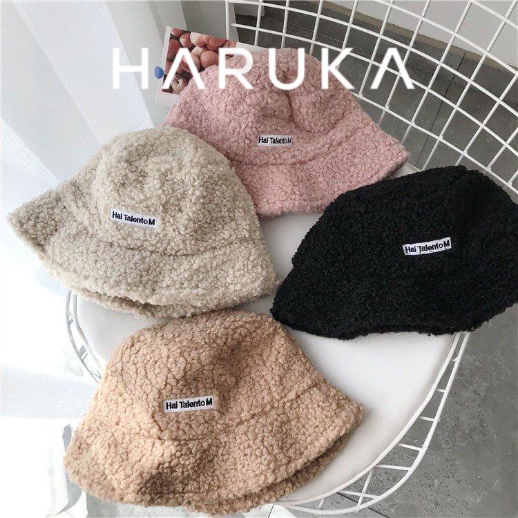 Mũ lông cừu Bucket phong cách Hàn Quốc cao cấp Haruka