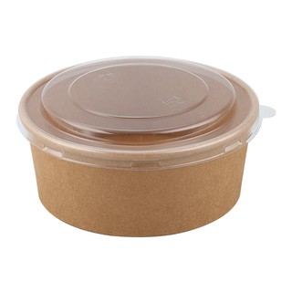 Block 10 Tô giấy đựng thức ăn (không kèm nắp); block 10 nắp đậy nhựa PET