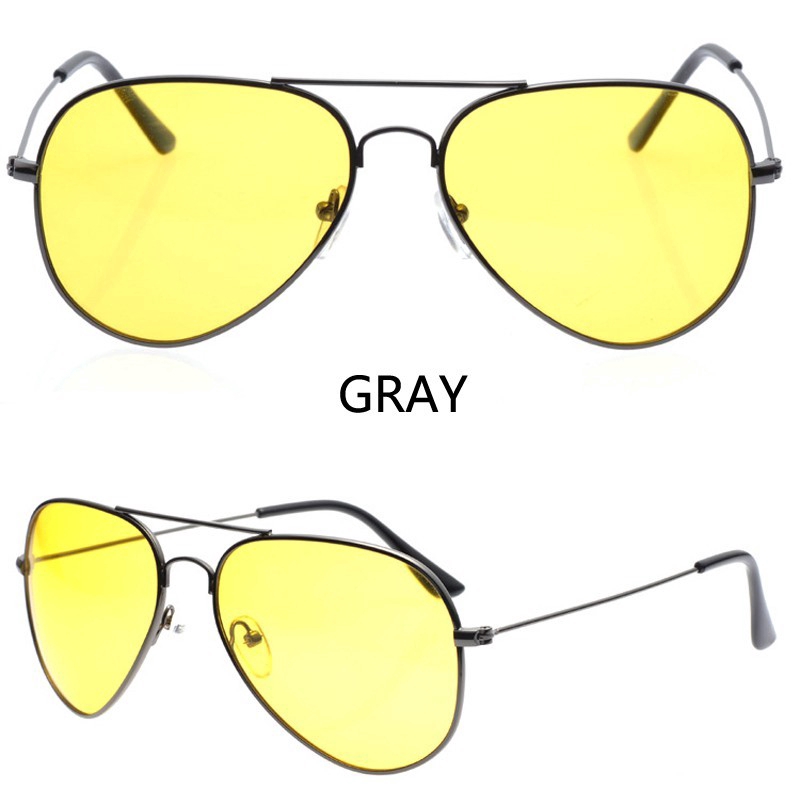 Kính Mát Unisex Gọng Kim Loại Phong Cách Retro