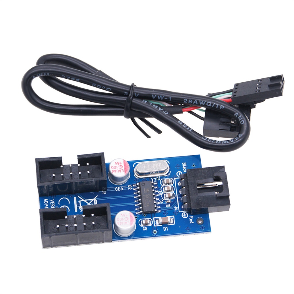 Dây Cáp Chia Cổng USB 2.0 9Pin Từ 1 Sang 2 / 4
