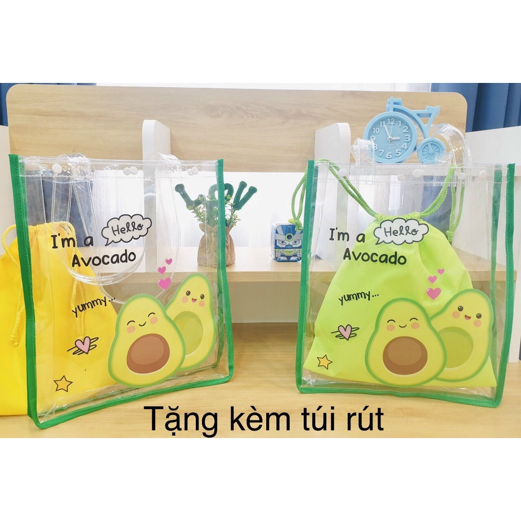 Túi trong suốt 2 in 1