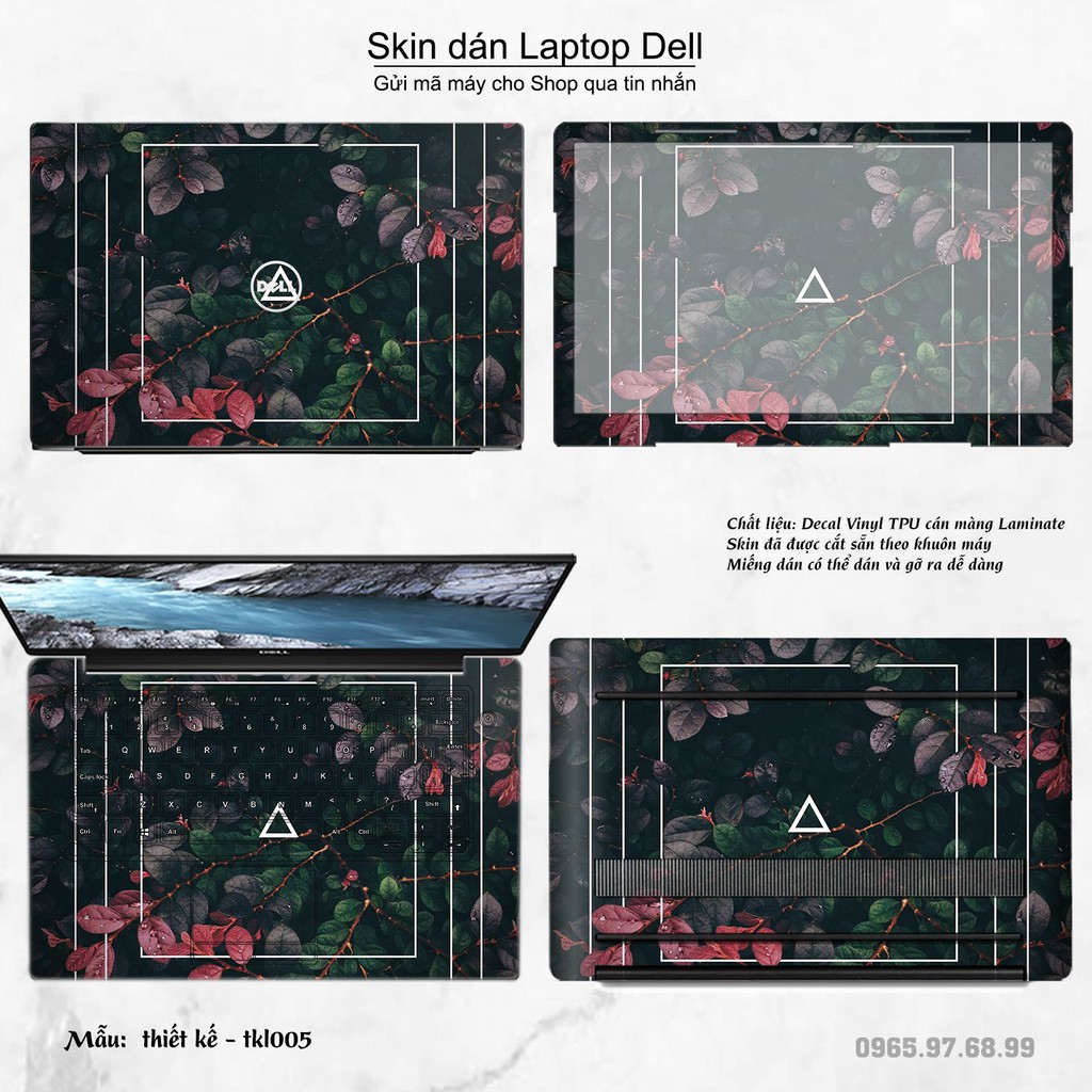 Skin dán Laptop Dell in hình thiết kế (inbox mã máy cho Shop)