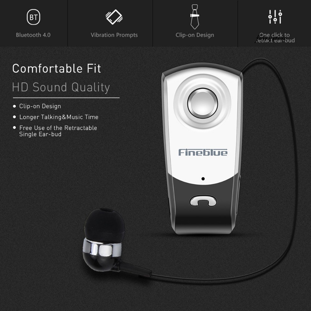 Tai Nghe Bluetooth Cài Cổ Áo Fs + Fineblue F960