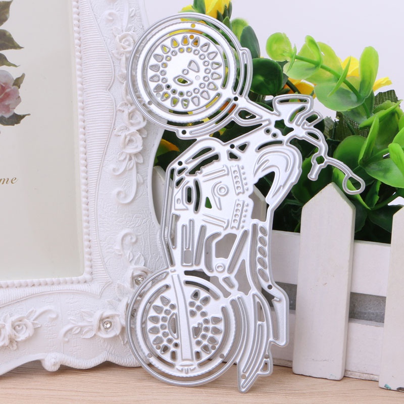 Thẻ Cắt Giấy Kim Loại Hình Xe Mô Tô Blala