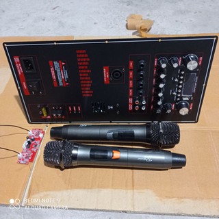 Combo mạch loa kéo 4 tấc kèm micro uhf