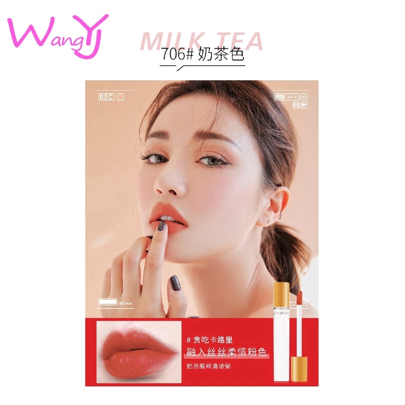 [Hàng mới về] Bộ 4 Son Kem Chống Dính Cốc Dễ Lên Màu Thiết Kế Hình Điếu Thuốc Độc Đáo