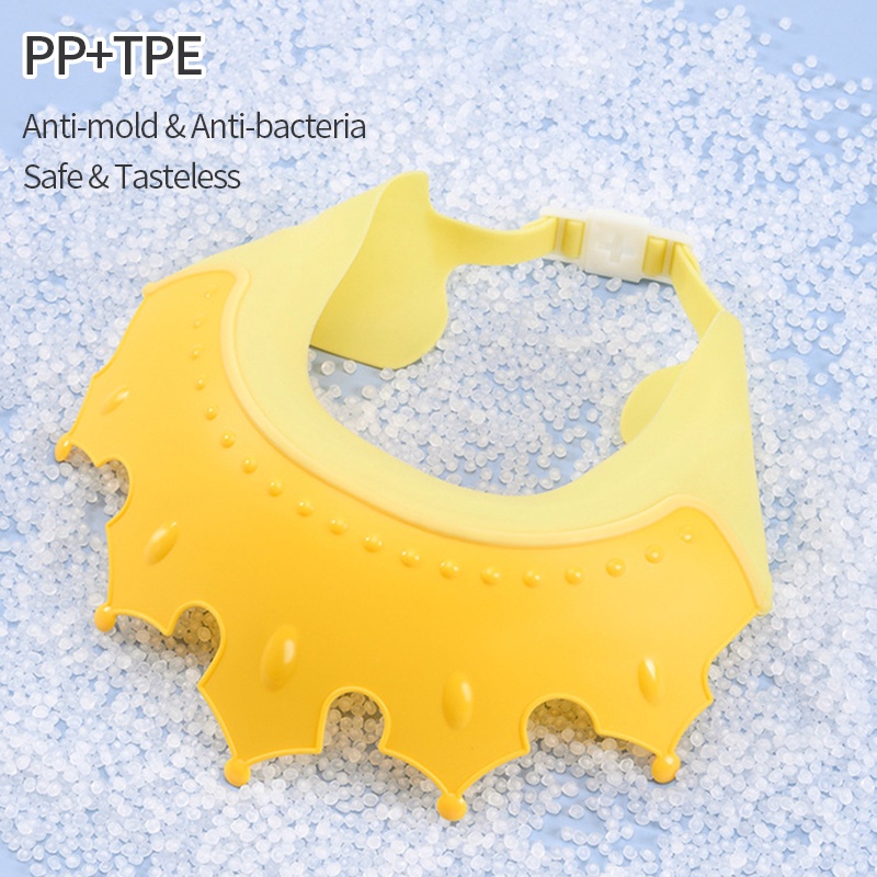 Mũ Gội Đầu Chắn Nước Chống Thấm Nước Họa Tiết Hoạt Hình Có Thể Điều Chỉnh Cho Bé