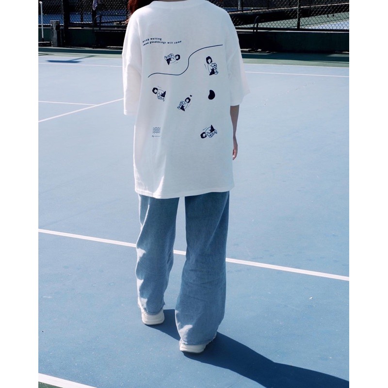 Áo thun cotton cổ tròn tay lỡ Boin Unisex, áo phông tay lỡ in hình MIUM cho cả nam/nữ