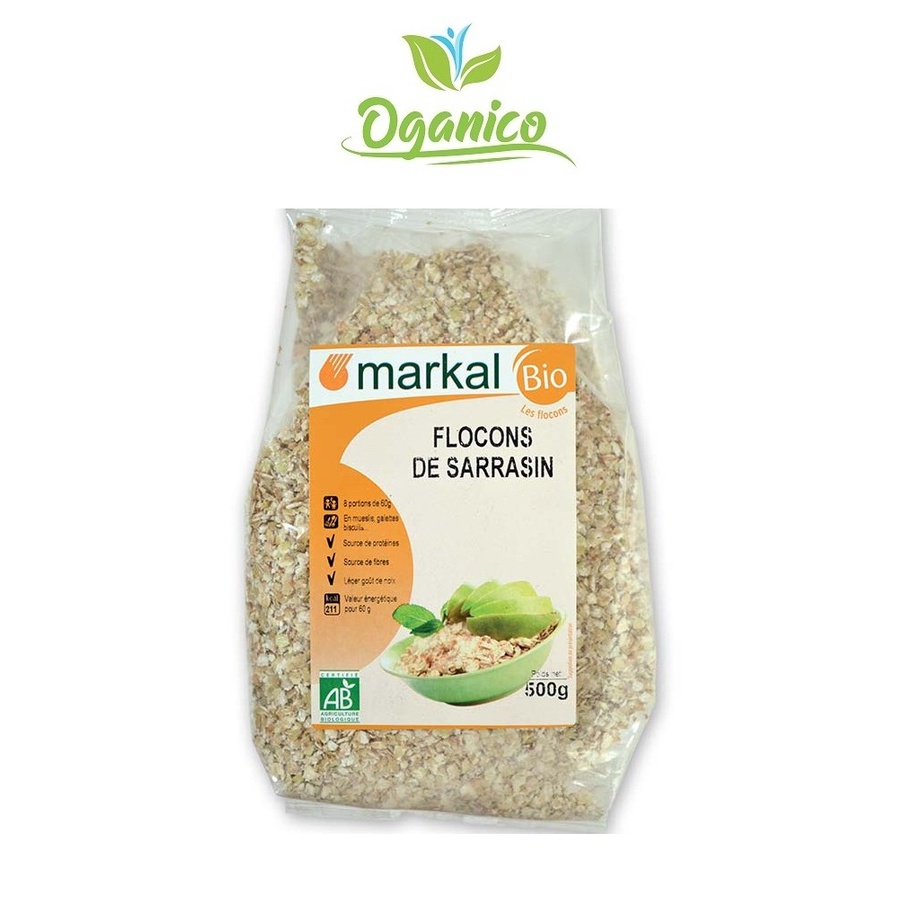 Hạt Kiều mạch / ORGANIC / Kiều mạch Hữu cơ cán dẹp Markal 500 gr, Nhập Khẩu Pháp