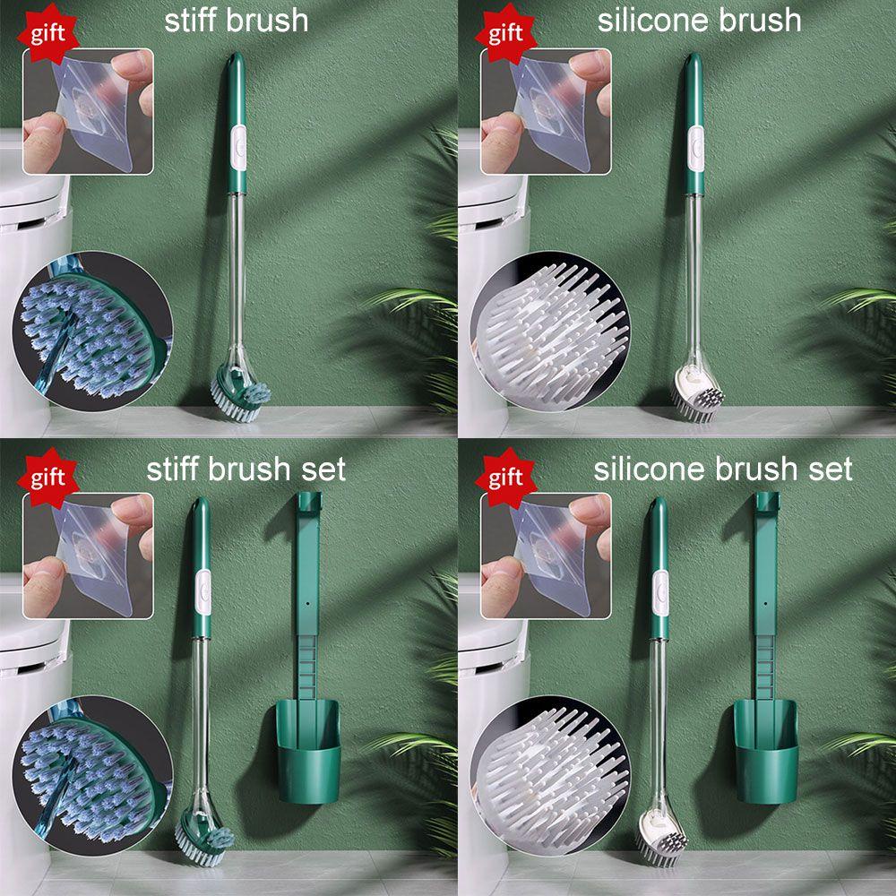 PISTA Giá Đỡ Bàn Chải Vệ Sinh Toilet Bằng Silicon Tiện Dụng