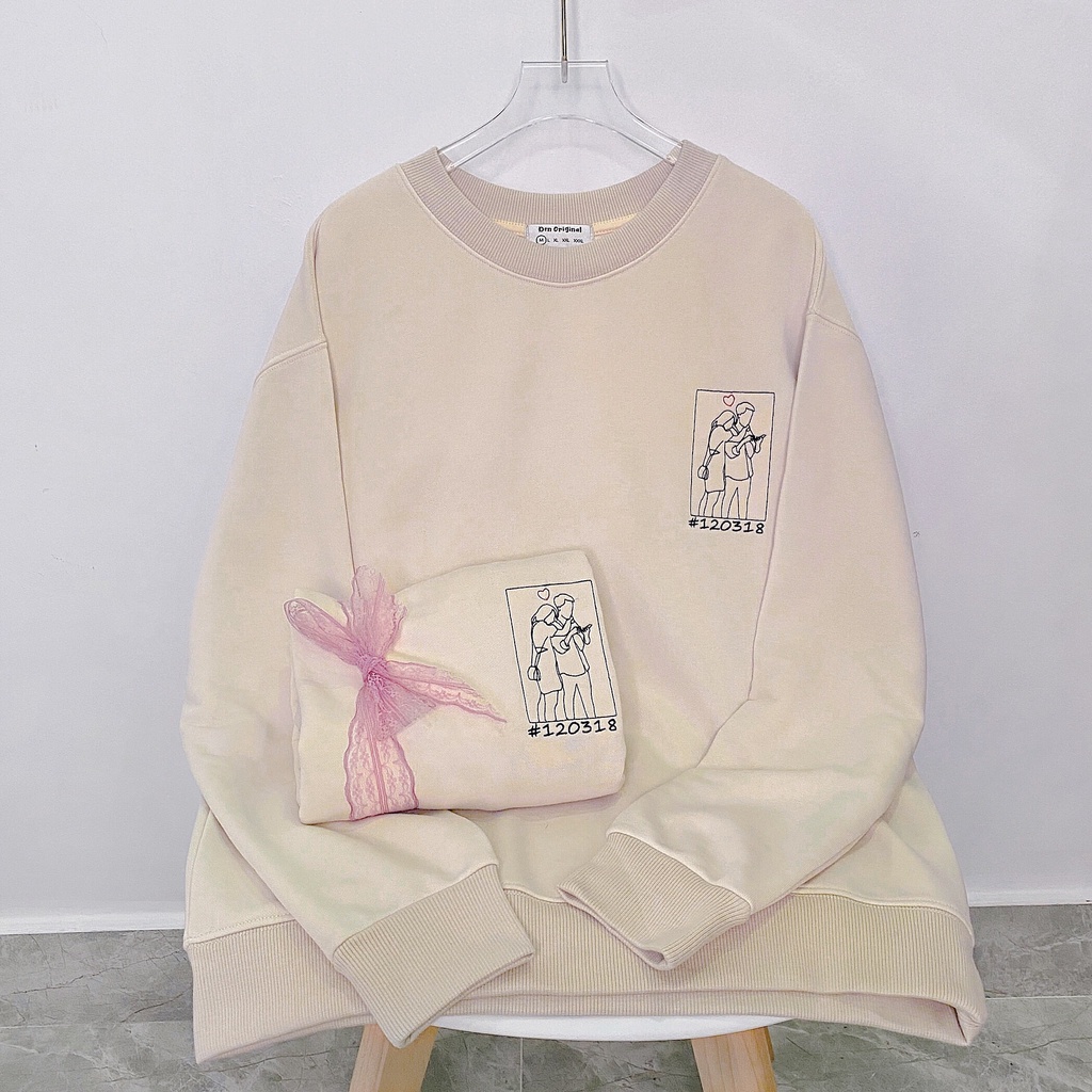  Áo Sweater Thêu Theo Yêu Cầu Nỉ Chân Cua 100% Cotton không xù Nam Nữ | BigBuy360 - bigbuy360.vn
