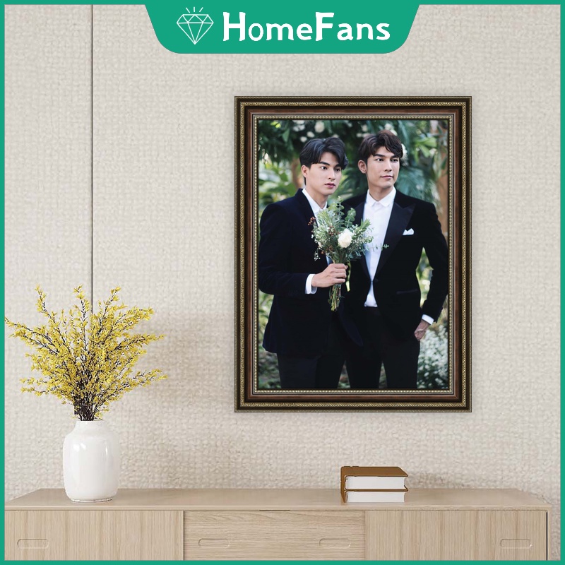 Bộ Tranh Đính Đá 5D Tự Làm 30x40cm/40x50cm Hình Thần Tượng Thái Lan Trang Trí Nhà Cửa