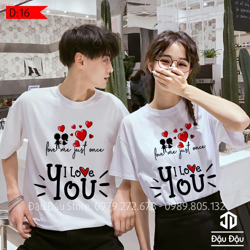 ÁO THUN  CẶP LOVE YOU YÊU THƯƠNG {giá sỉ}