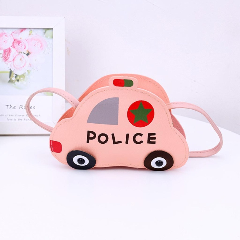 Túi Đeo Chéo Bằng Da Pu Hình Xe Hơi Hoạt Hình Dành Cho Trẻ Em