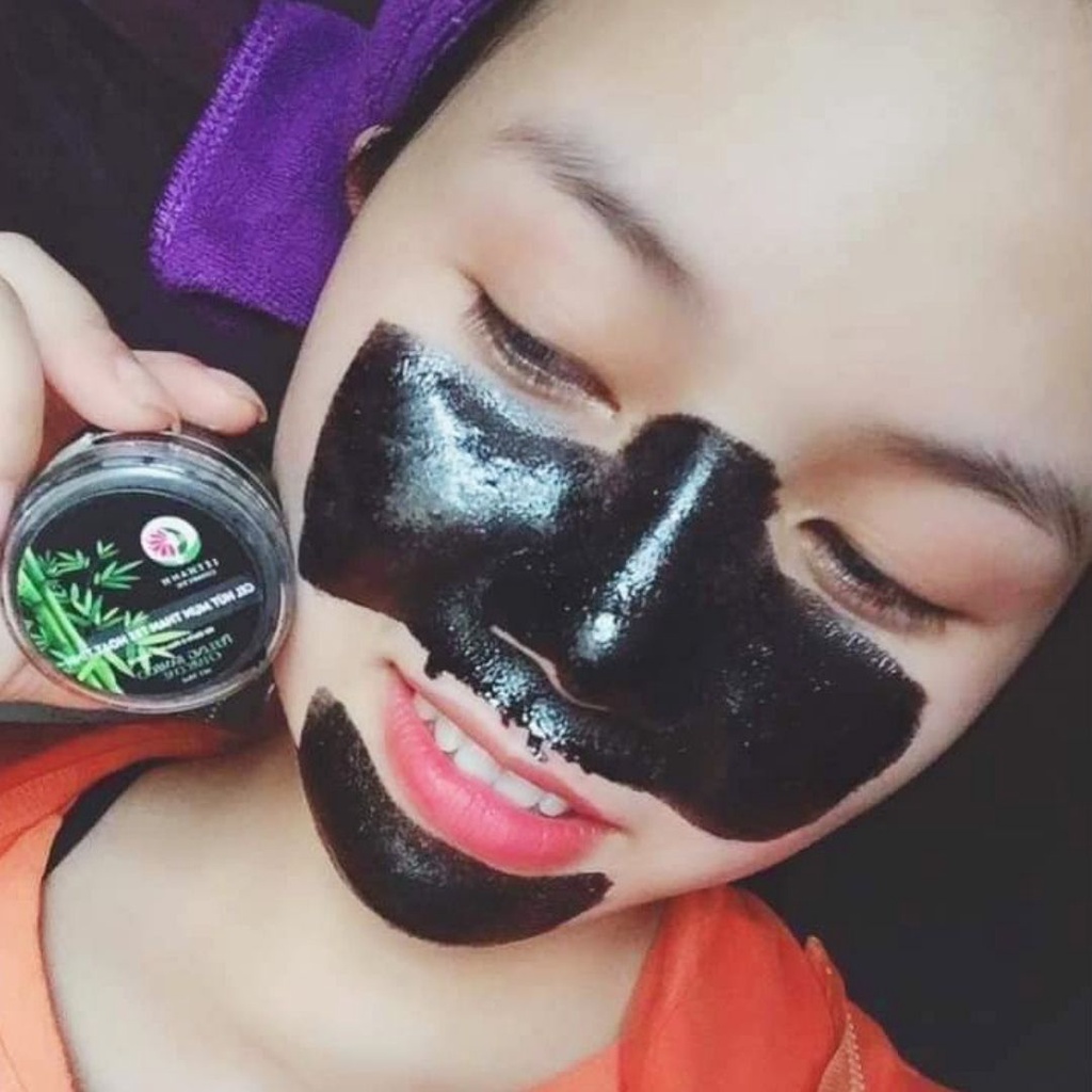 Combo Gel lột mụn than tre hoạt tính Lê Thanh, keo dùng lột mụn đầu đen và mụn cám
