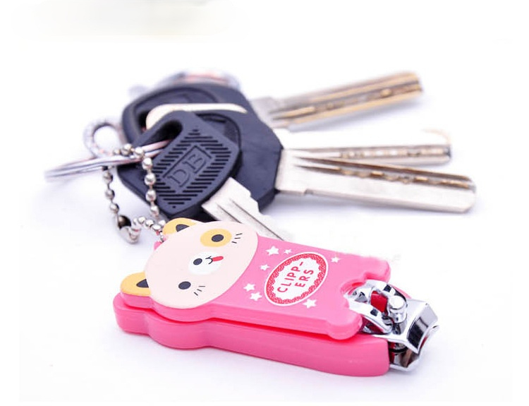 [Hàng mới về] Kẹp cắt móng tay làm từ thép không gỉ hình động vật hoạt hình mini